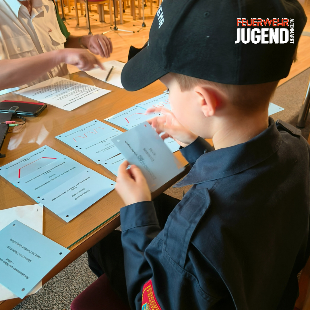 Prüfung Sirenensignale beim Wissenstest