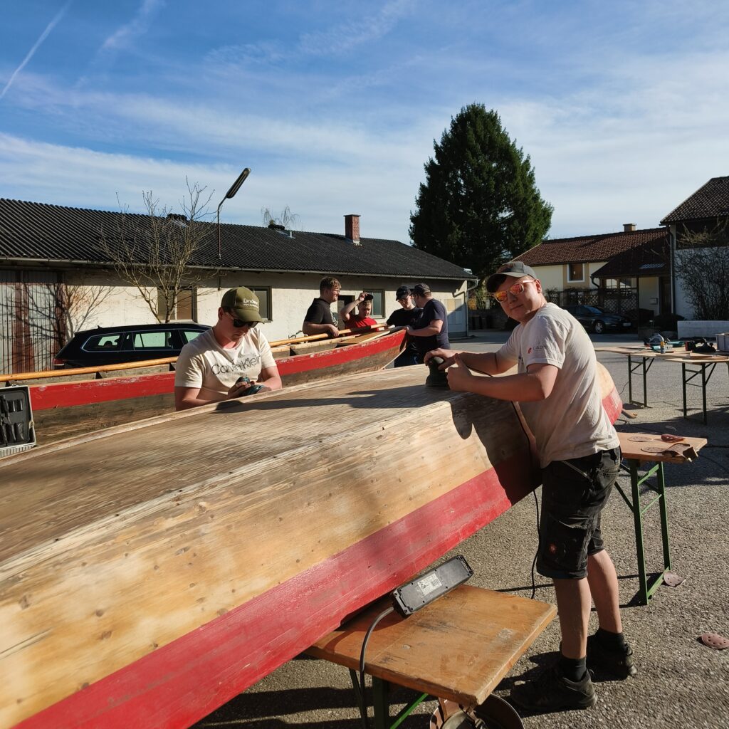 Schleifen einer Zille