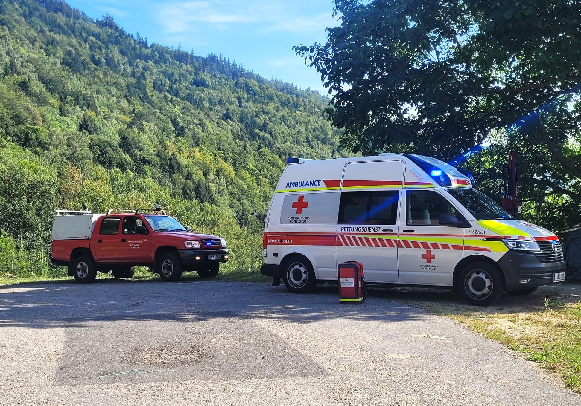Einsatz in der Ysperklamm