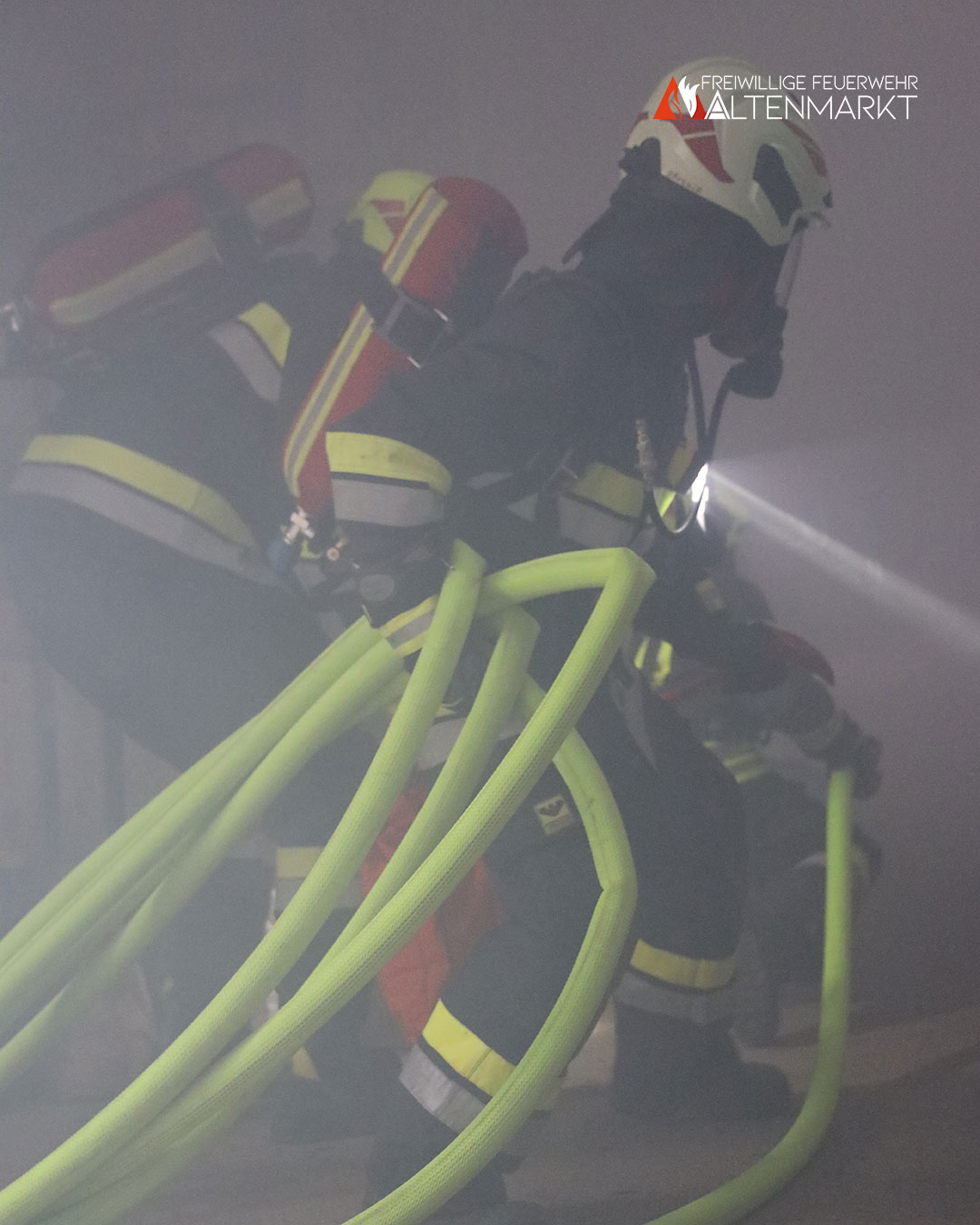 Atemschutzeinsatz der Feuerwehr