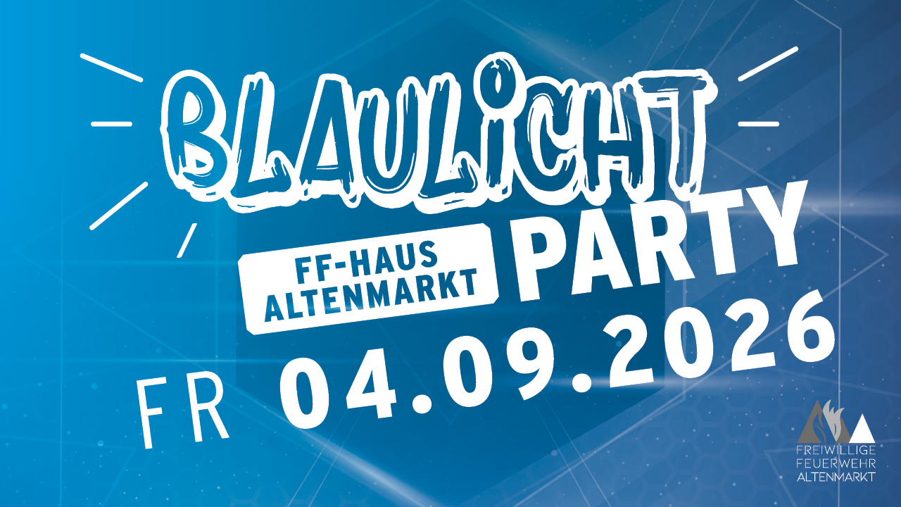 Blaulichtparty Eventkalender