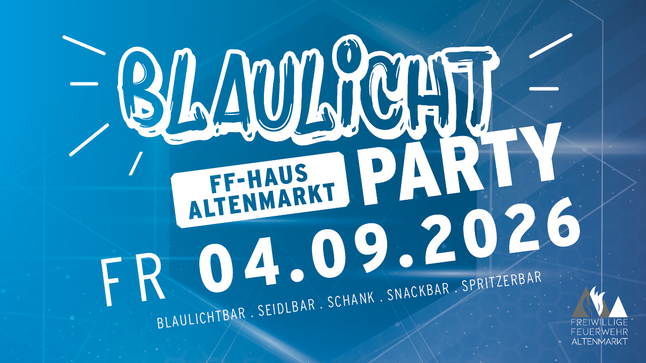 Einladung zur Blaulichtparty 2026
