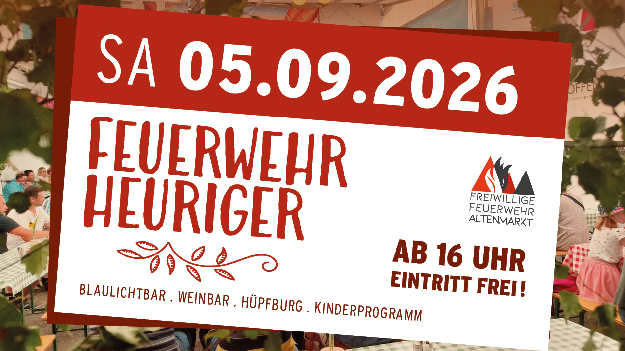 Einladung zum Feuerwehrheuriger 2026
